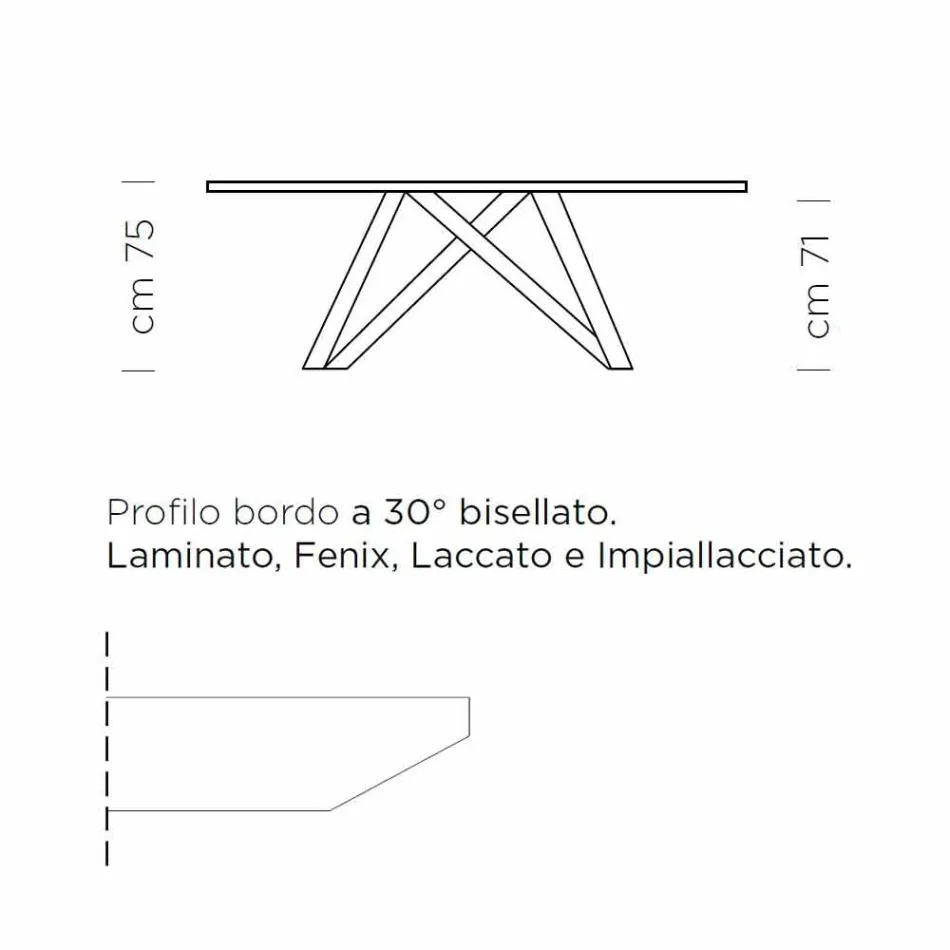 Tavolo da Pranzo Allungabile Fino a 300 cm in Laminato Made in Italy - Settimmio Viadurini