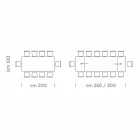 Tavolo da Pranzo Allungabile Fino a 300 cm in Laminato Made in Italy - Settimmio Viadurini