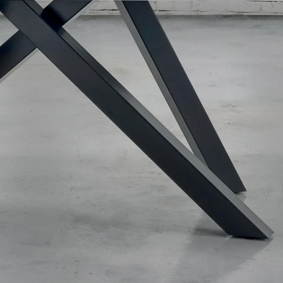 Tavolo da Pranzo Allungabile fino a 300 cm in Legno Impiallacciato – Settimmio Viadurini