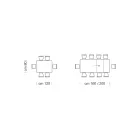 Tavolo da Pranzo Allungabile fino a 310 cm in Melaminico Made in Italy – Settanta Viadurini