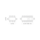 Tavolo da Pranzo Allungabile fino a 310 cm in Melaminico Made in Italy – Settanta Viadurini