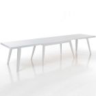 Tavolo da Pranzo Allungabile Fino a 315 cm in Mdf e Legno Massello - Paolo Viadurini