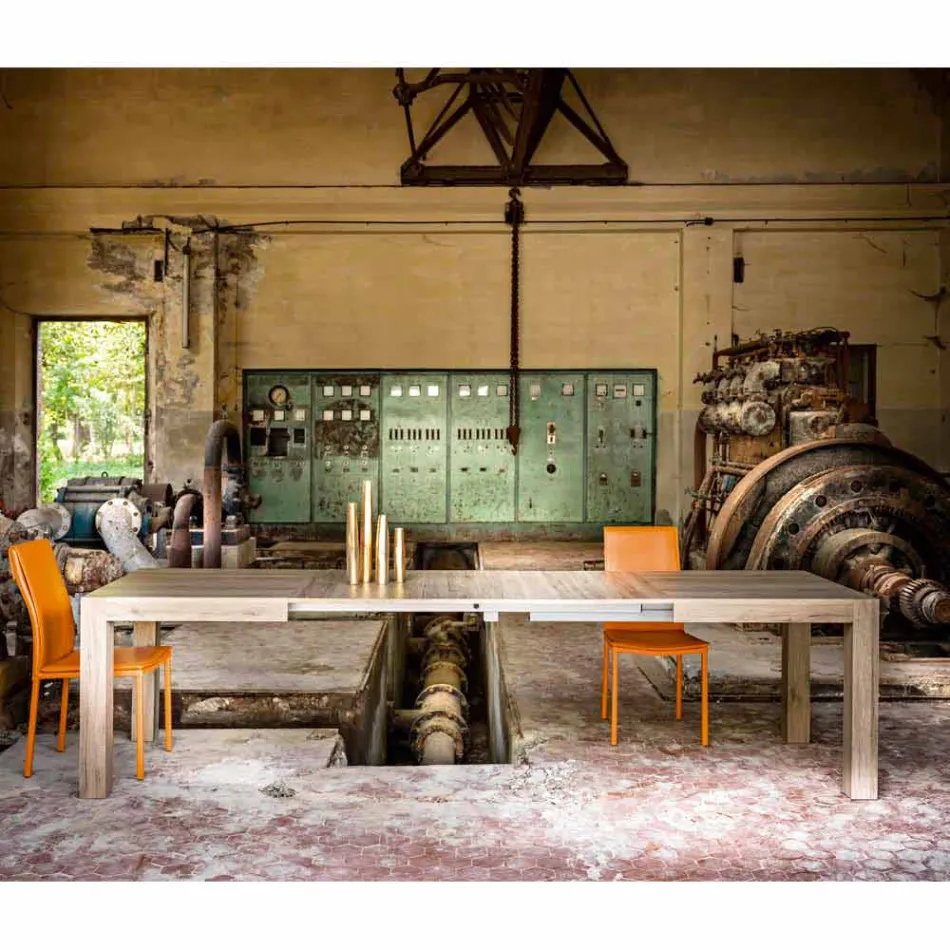 Tavolo da pranzo allungabile fino a 320 cm design moderno Oky Viadurini