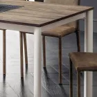 Tavolo da Pranzo Allungabile Fino a 334 cm Effetto Legno Made in Italy - Maltese Viadurini