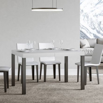 Tavolo da Pranzo Allungabile Fino a 440 cm in Legno e Ferro Made in Italy - Foxy Viadurini