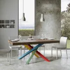 Tavolo da Pranzo Allungabile Fino a 440 cm Piano in Legno Made in Italy - Boan Viadurini