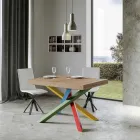 Tavolo da Pranzo Allungabile Fino a 440 cm Piano in Legno Made in Italy - Boan Viadurini