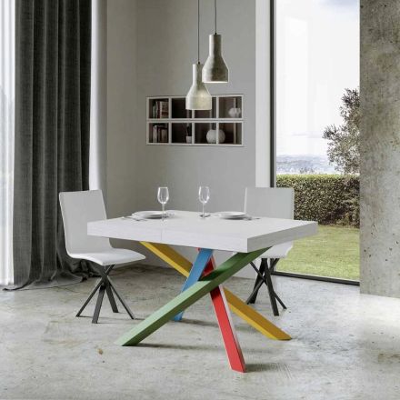 Tavolo da Pranzo Allungabile Fino a 440 cm Piano in Legno Made in Italy - Boan Viadurini