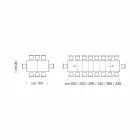 Tavolo da Pranzo Allungabile fino a 450cm in Laminato Made in Italy – Salentino Viadurini