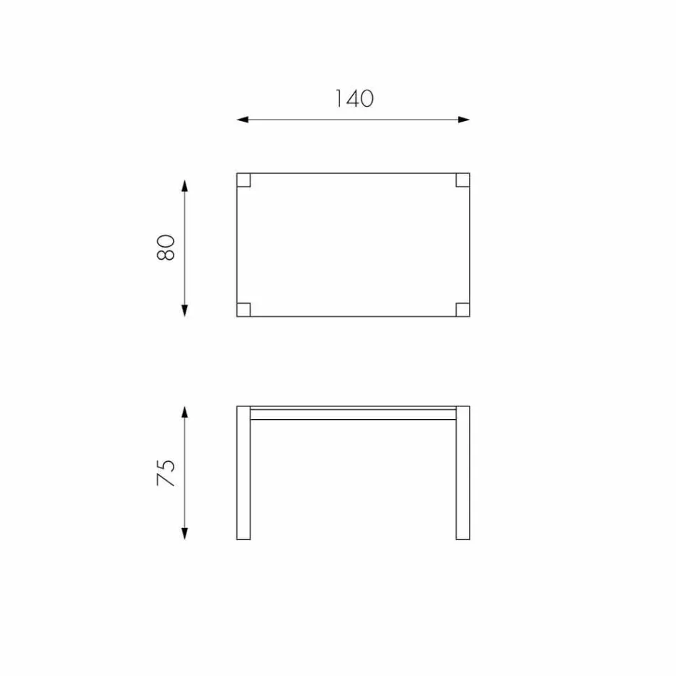 Tavolo da pranzo allungabile in legno di rovere Fedro, made in Italy Viadurini