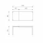 Tavolo da pranzo allungabile in legno di rovere Fedro, made in Italy Viadurini