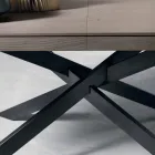 Tavolo da pranzo allungabile in legno rovere L315cm made Italy Oncino Viadurini