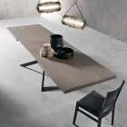 Tavolo da pranzo allungabile in legno rovere L315cm made Italy Oncino Viadurini
