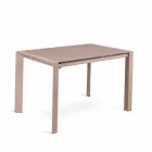 Tavolo da pranzo allungabile in vetro e metallo Oddo Viadurini