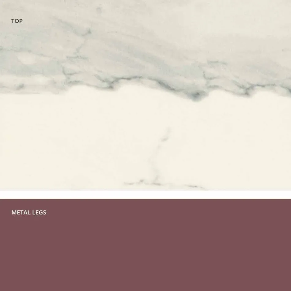 Tavolo da pranzo allungabile in vetroceramica fatto in Italia, Wilmer Viadurini