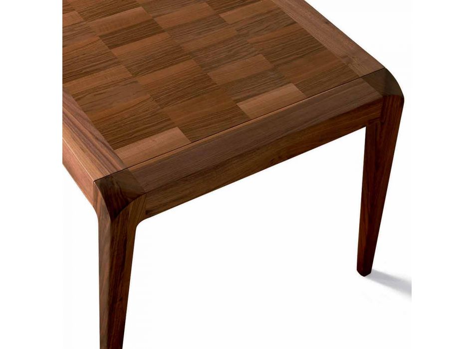 Tavolo da pranzo allungabile legno noce naturale design moderno Sanni Viadurini