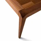 Tavolo da pranzo allungabile legno noce naturale design moderno Sanni Viadurini