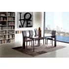 Tavolo da Pranzo Allungabile,Piano in Vetro Temperato - Faleria Viadurini