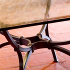 Tavolo da Pranzo Artigianale con Piano in Vetro Made in Italy - Principe Viadurini