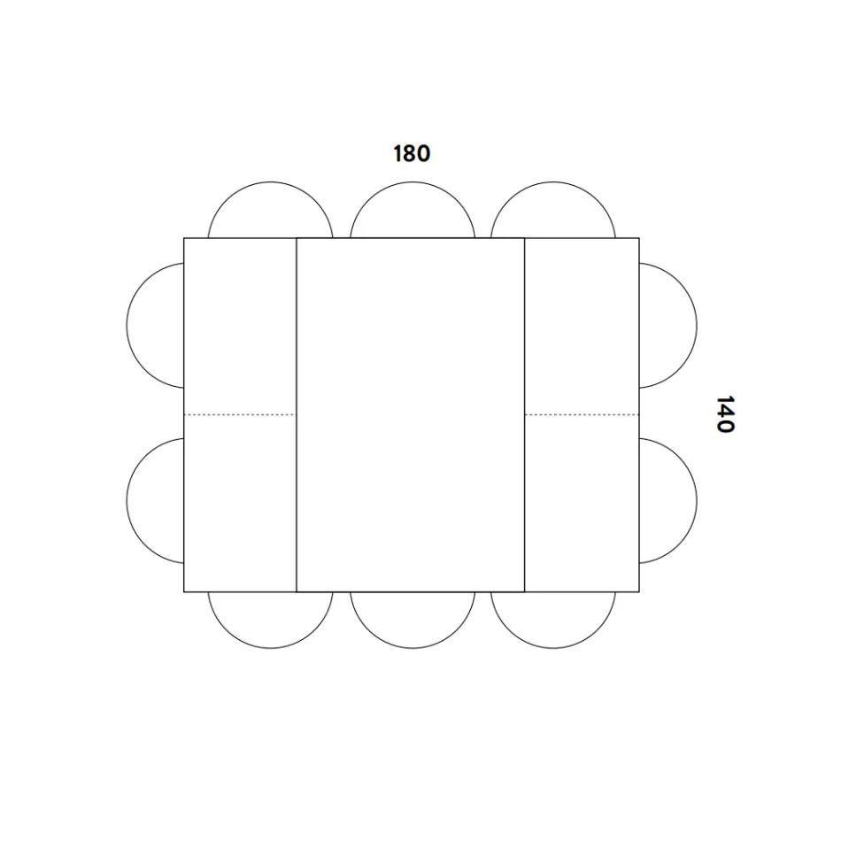 Tavolo da Pranzo che si Allunga e si Allarga in Nobilitato e Metallo - Devendra Viadurini