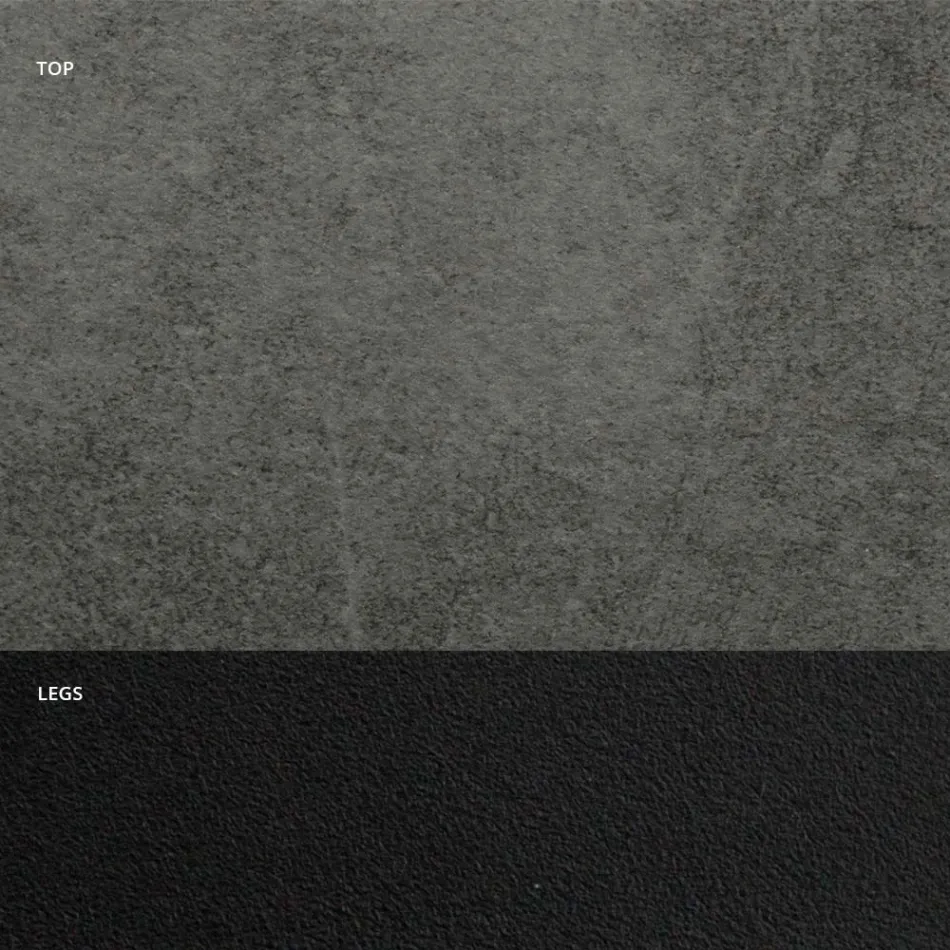 Tavolo da Pranzo con Piano a Botte in Laminato HPL Made in Italy - Grotta Viadurini