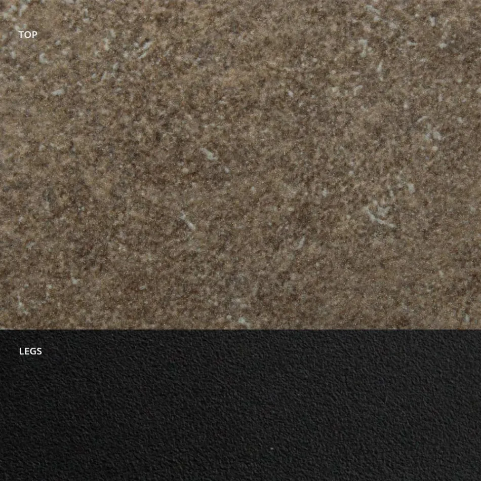 Tavolo da Pranzo con Piano a Botte in Laminato HPL Made in Italy - Grotta Viadurini