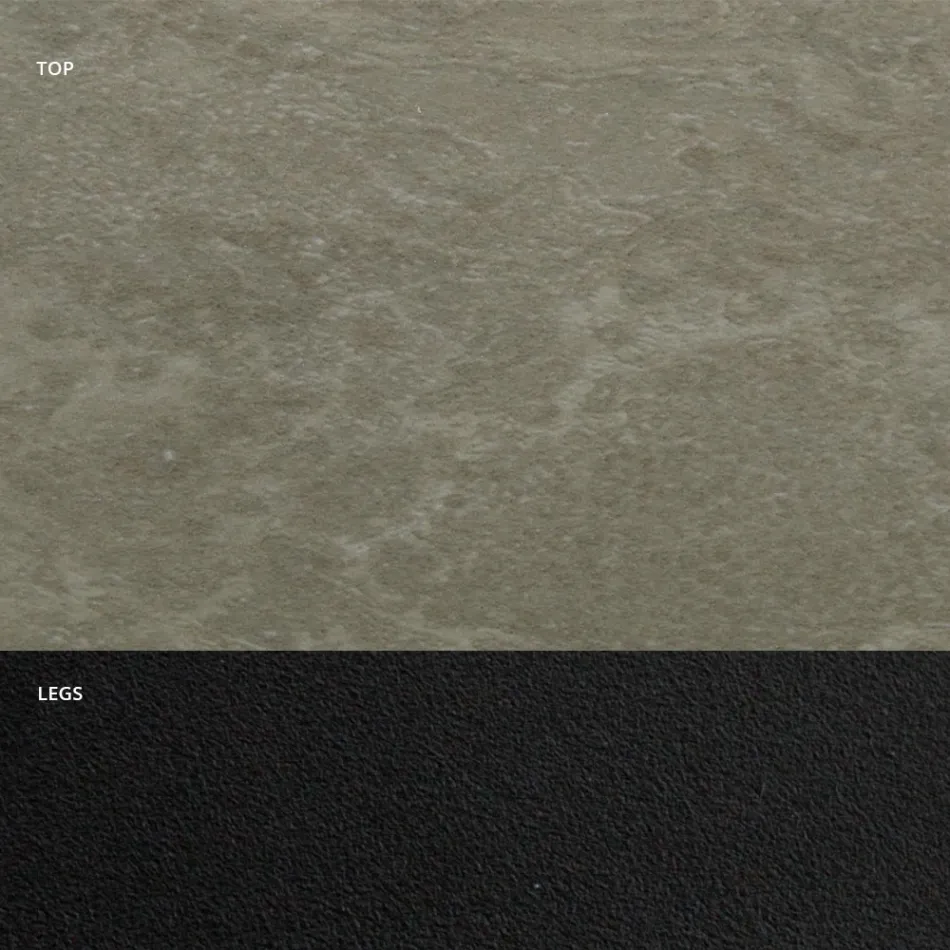 Tavolo da Pranzo con Piano a Botte in Laminato HPL Made in Italy - Grotta Viadurini