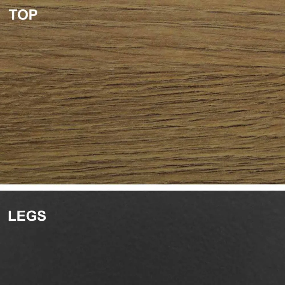 Tavolo da Pranzo con Piano a Botte in Laminato HPL Made in Italy - Settimmio Viadurini