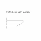 Tavolo da Pranzo con Piano a Botte in Laminato HPL Made in Italy - Settimmio Viadurini