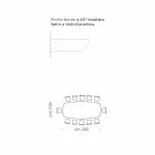 Tavolo da Pranzo con Piano in Ipermarmo Made in Italy Pregiato - Settimmio Viadurini
