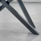 Tavolo da Pranzo con Piano in Legno Impiallacciato Made in Italy - Settimmio Viadurini