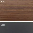 Tavolo da Pranzo con Piano in Legno Impiallacciato Made in Italy - Settimmio Viadurini