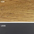 Tavolo da Pranzo con Piano in Legno Impiallacciato Made in Italy - Settimmio Viadurini