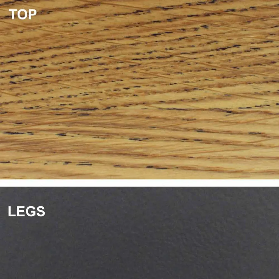 Tavolo da Pranzo con Piano in Legno Impiallacciato Made in Italy - Settimmio Viadurini