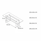 Tavolo da Pranzo con Piano in Vetro Fumè e Base Metallo 4 Dimensioni - Speck Viadurini