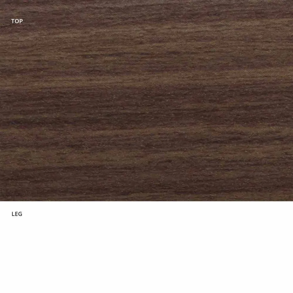 Tavolo da Pranzo con Piano Ovale in Laminato HPL Made in Italy - Dollars Viadurini