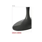 Tavolo da Pranzo con Piano Ovale in Multistrato Made in Italy - Brontolo Viadurini