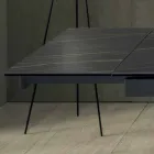 Tavolo da Pranzo Design con Piano in Ceramica Allungabile Fino a 240 cm - Ultron Viadurini