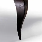 Tavolo da pranzo design di lusso in legno massello,made in Italy, Filo Viadurini