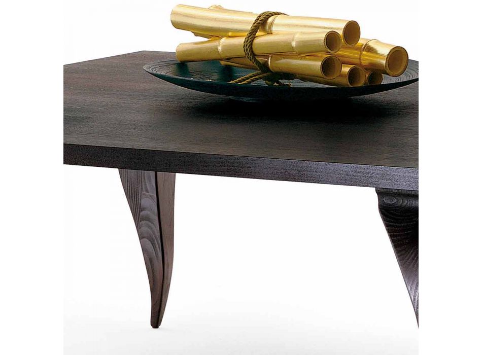 Tavolo da pranzo design di lusso in legno massello,made in Italy, Filo Viadurini