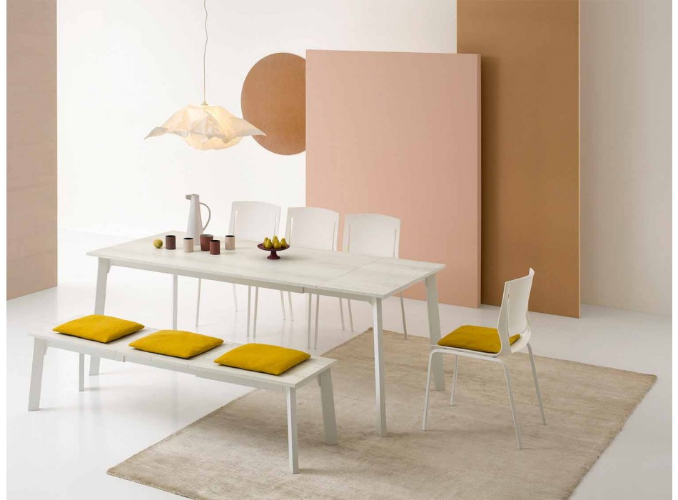 Tavolo da Pranzo di Design, Allungabile con 6/8 Posti - Arnara Basic Viadurini