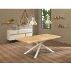 Tavolo da Pranzo di Design in Legno e Metallo Made in Italy - Skipper Viadurini