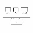 Tavolo da Pranzo di Design Moderno in Gres e Frassino Made in Italy - Charol Viadurini