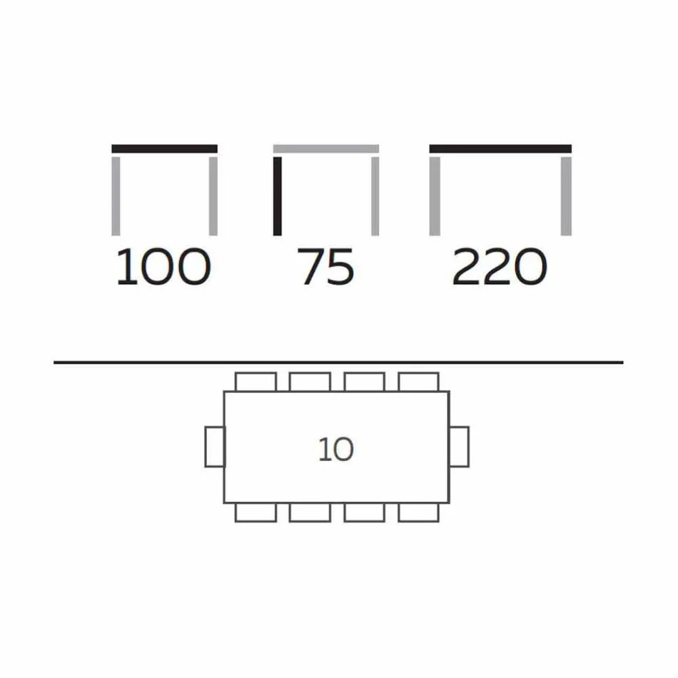 Tavolo da Pranzo di Design Moderno in Gres e Frassino Made in Italy - Charol Viadurini