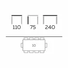 Tavolo da Pranzo di Design Moderno in Gres e Frassino Made in Italy - Charol Viadurini