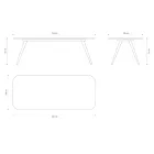 Tavolo da Pranzo di Qualità con Piano in Legno di Frassino Made in Italy - Ulma Viadurini