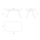 Tavolo da Pranzo di Qualità con Piano in Legno di Frassino Made in Italy - Ulma Viadurini