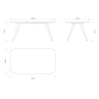 Tavolo da Pranzo di Qualità con Piano in Legno di Frassino Made in Italy - Ulma Viadurini