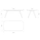 Tavolo da Pranzo di Qualità con Piano in Legno di Frassino Made in Italy - Ulma Viadurini