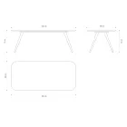 Tavolo da Pranzo di Qualità con Piano in Legno di Frassino Made in Italy - Ulma Viadurini